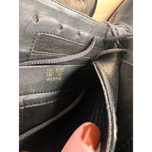 Sam Edelman Westie Black Leather Lace Up Boot Size 5 - Picture 9 of 9